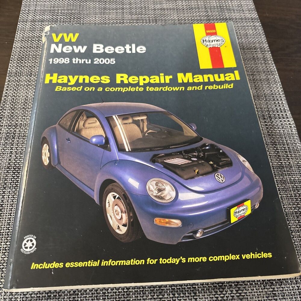 Haynes VW 1998-2005 Volkswagen New Beetle Repair Manual Gas Engines 96009